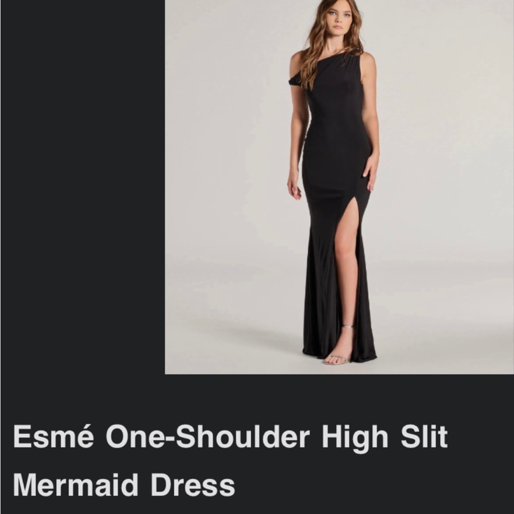 One shoulder maxi dress